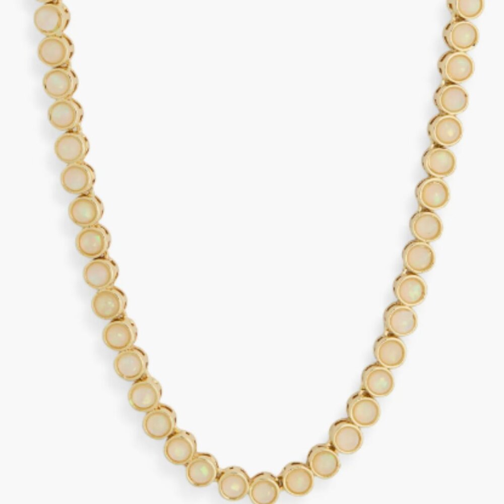 Leith | Faux Opal Tennis Necklace NiB - Picture 4 of 5